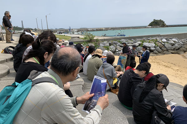 The 36th Okinawa old battlefield / base tour held