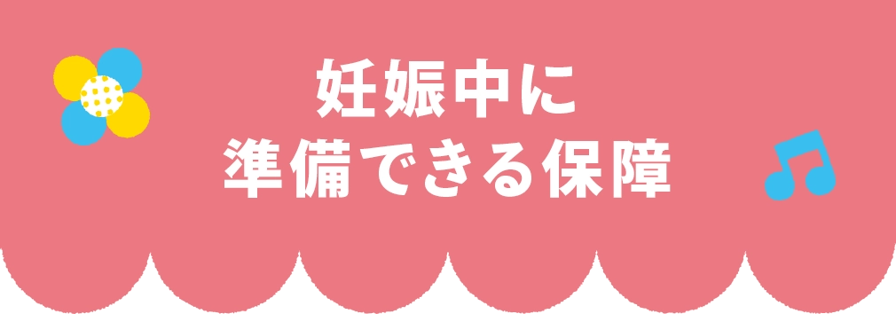 妊娠中に準備できる保障