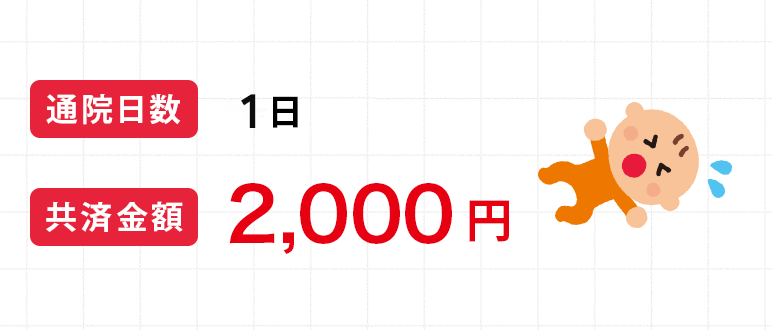 通院日数・共済金額
