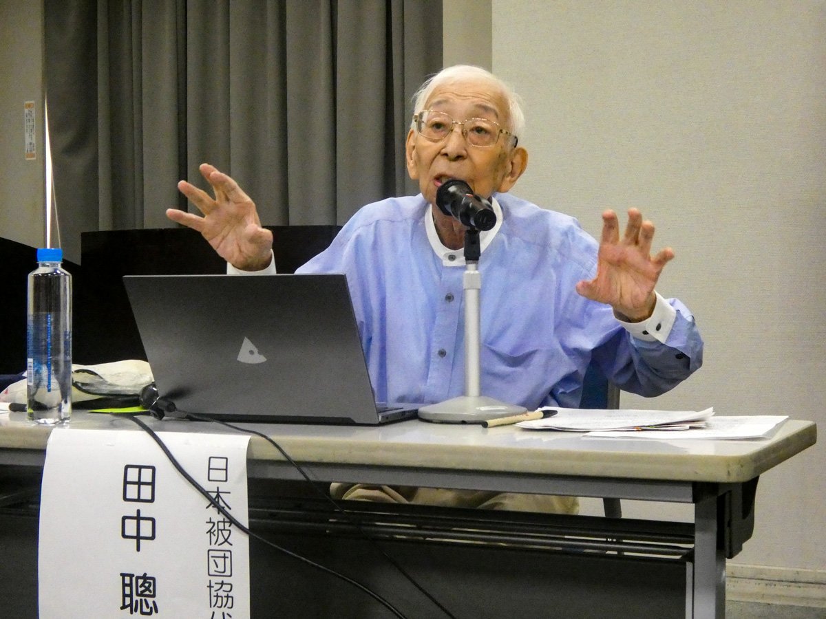 2026_Mr. TANAKA Satoshi of Nihon Hidankyo sharing his testimony as an atomic bomb survivor.jpg