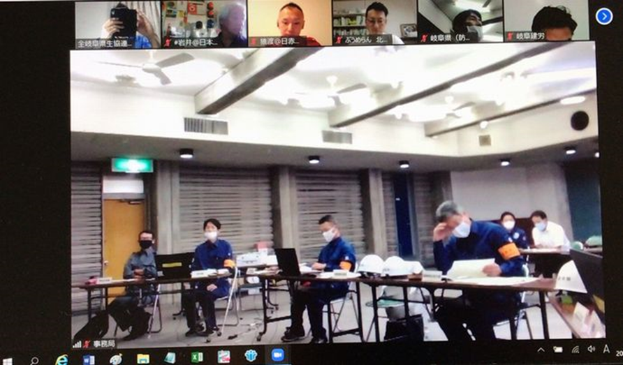 Gifu Prefecture Consumers' Co-operative Union Participates in the online training of Gifu Prefecture Liaison and Coordination Committee for Disaster Volunteers