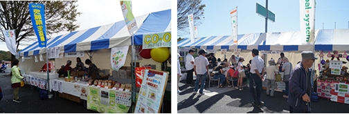 Cooperation between co-ops at a food consumption event in Ibaraki