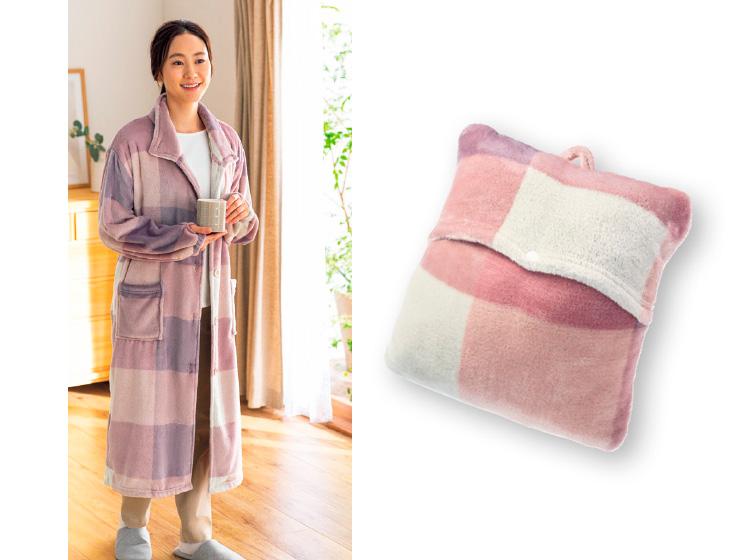 遠赤外線でぽかぽか あったかグラフェン 着る毛布